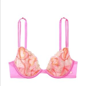 Victoria Secret Sexy Tee Unlined Hearts Demi Bra